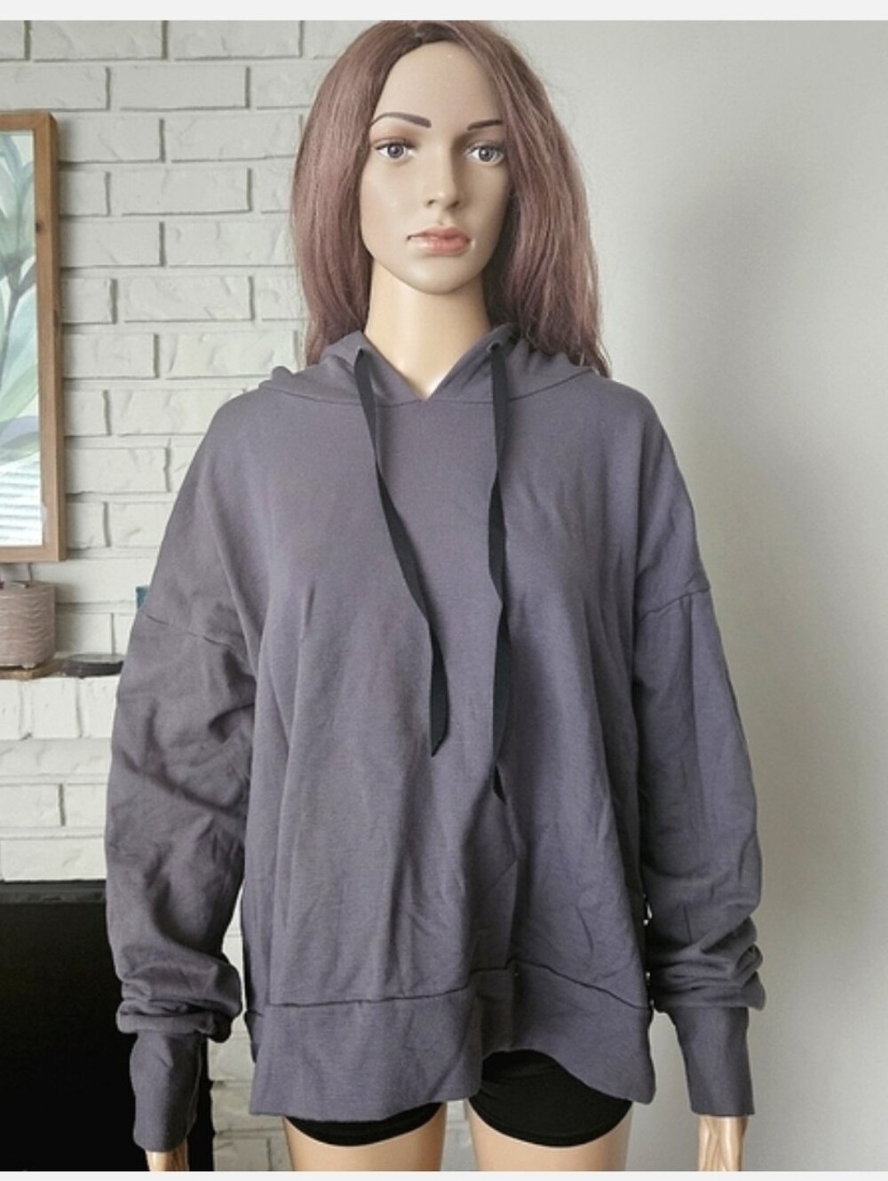 Daub  Bamboo Hoodie Gray Sweatshirt Pull Over Very Soft